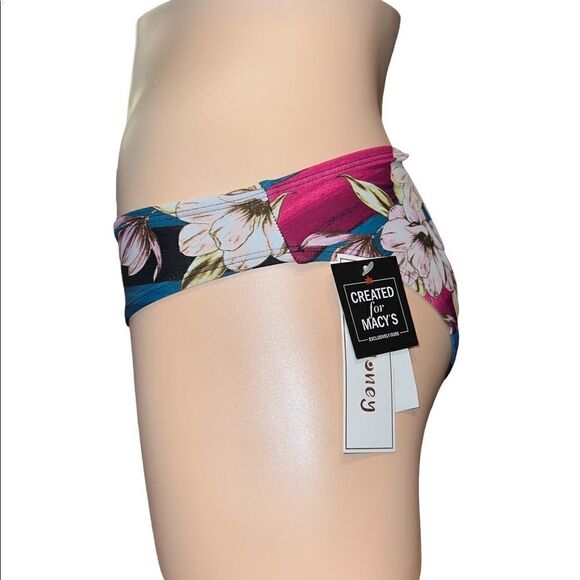 Hula Honey Rose Juniors' Sweet Bloom Hipster Bikini Swim Bottoms XS NWT - Picture 5 of 9